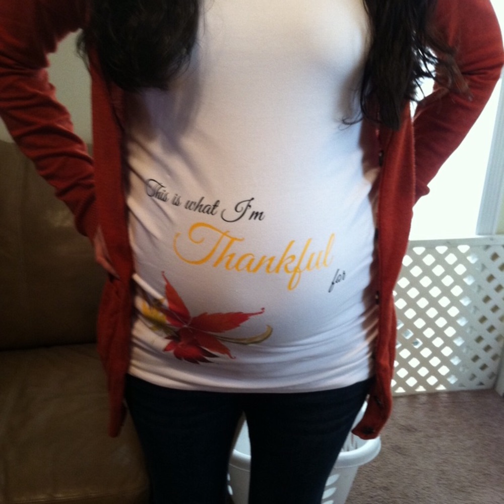 Thanksgiving theme - Maternity top